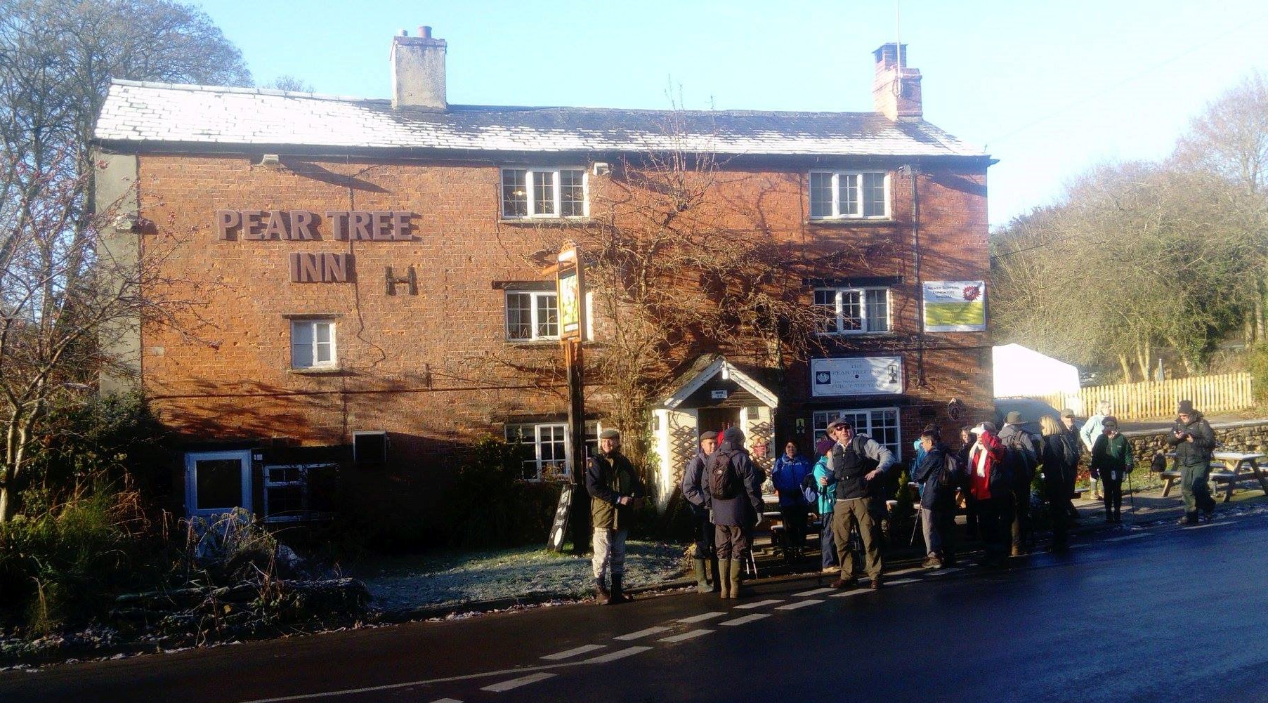 Outside pub